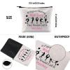 G2TUP Ice Skating Gift If Figure Skating Was Easy They Would Call It Hockey Makeup Bag Skate Lover Cosmetic Bag Ice Skater Gift Zipper Pouch Travel Bag (If Figure Skating Was Easy White Bag) view 3