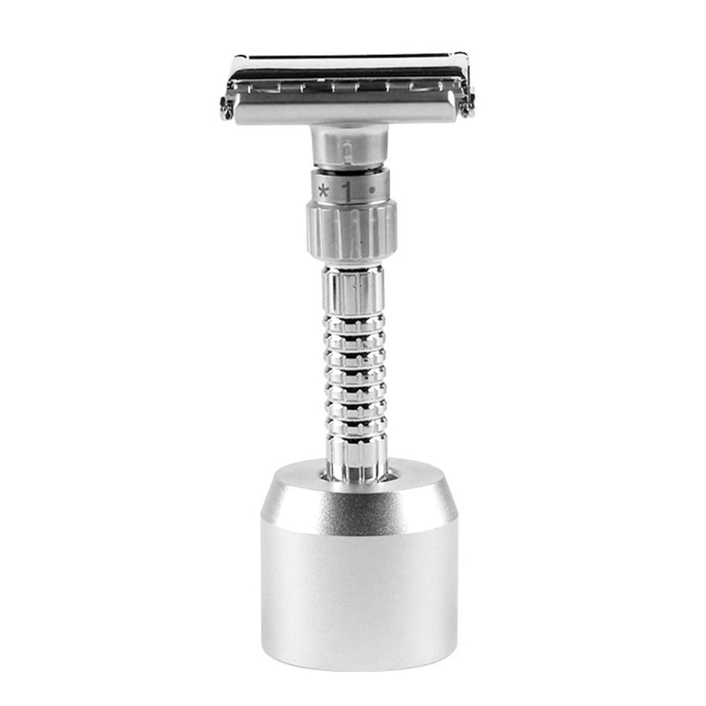 Men Manual Shaver Double Edge Alloy Open Adjustable Safety Clean Shaving Tool, Shaving Tools for Men, Safety Shaving Tool, Sharp Open Shaver, 1set