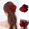 4pcs Women Fashion Hair Clamp Fabric Flower Claw Hair Claw Jaw Clips Hair Clamps for Headwear Accessories view 4