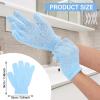 Sibba 2 Pair Bath Gloves for Shower Natural Loofah Exfoliating Wash Gloves for Body and Face, Dead Skin Remover, Double Sided Microfibre Shower Body Gloves for Adults and Kids view 2