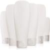 12PCS 100ml/3.3oz Empty Refillable Clear Plastic Squeeze Soft Tubes with Flip Cover Lotion Bottle Travel Sample Packing Cosmetic Makeup Container Storage Vial Jar for Facial Cleanser Shampoo Shower view 1