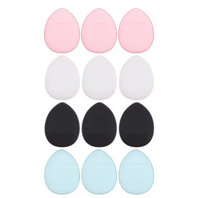 Lurrose 12pcs Makeup Powder Puff Wet Dry Application Sponge for Foundation Concealer Blush Cosmetic Tool for Skin