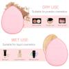 Lurrose 12pcs Makeup Powder Puff Wet Dry Application Sponge for Foundation Concealer Blush Cosmetic Tool for Skin view 4