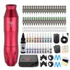 TATELF Rotary Pen Kit Professional Complete Machine Starter Set with 40pcs Cartridge Needles Power Supply Foot Pedal 21 Colors Ink For Beginners & Artists(Red) view 1