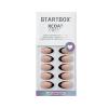 BTArtbox French Tip Press On Nails, Almond, Supremely Fit, Natural, Reusable Short Glue/Stick On Nails for Women Gift in 16 Sizes, Black French, 32 Fake Nails Kit view 3
