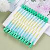 24 Packs Duck Bill Clips, Bantoye 3.35 Inches Rustproof Metal Alligator Curl Clips with Holes for Hair Styling, Hair Coloring, Gradient Green view 4