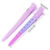 24 Packs Duck Bill Clips, Bantoye 3.35 Inches Rustproof Metal Alligator Curl Clips with Holes for Hair Styling, Hair Coloring, Gradient Pink view 2