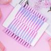 24 Packs Duck Bill Clips, Bantoye 3.35 Inches Rustproof Metal Alligator Curl Clips with Holes for Hair Styling, Hair Coloring, Gradient Pink view 4