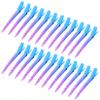24 Packs Duck Bill Clips, Bantoye 3.35 Inches Rustproof Metal Alligator Curl Clips with Holes for Hair Styling, Hair Coloring, Gradient Blue view 1