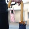 Suobstales Cow Print Chapstick Holder Keychains Neoprene Lipstick Holder Protective Cases for Girls Women Portable Pocket Lip Gloss Tube Holder,Pink, Cow Print Pink view 4