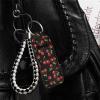 Suobstales Cute Cherry Chapstick Keychain Holder Clip-on Chapstick Sleeve Lip Balm Holder Neoprene Lipstick Holder for Women Girls Gifts Portable Pocket Lip Gloss Tube Holder view 3