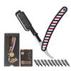 Patented Straight Edge Razors for Men, Close Shaving Razor for Beard with 11 Disposable Blades, Easy to Use and Replace Single Edge Razor Blades, Perfect for Fathers Day Gift by Better Barber view 1