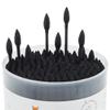 HOMEFOX Black Cotton Swabs Precision Pointed - 400 Count Organic Pointy Pointed Cotton Bud Double Side Tightly Wrapped Charcoal Cotton Tip Paper Stick Soft Gentle Cruelty-Free, Pointy & Round (Black) view 3