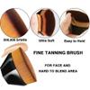 BOLITFU Self Tanner Face Applicator Sunless Tan Flat Top Kabuki Tanning Brush with 200,000 High Density Ultra Soft Nylon Bristles, Black view 2