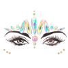 3D Glitter Rhinestone Temporary Sexy Face Tattoo Sticker DIY Kids Holiday Party Masquerade Body Facial Jewelry Tattoo (01) view 1
