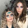 3D Glitter Rhinestone Temporary Sexy Face Tattoo Sticker DIY Kids Holiday Party Masquerade Body Facial Jewelry Tattoo (01) view 4