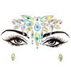 3D Glitter Rhinestone Temporary Sexy Face Tattoo Sticker DIY Kids Holiday Party Masquerade Body Facial Jewelry Tattoo (19) view 1