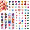 216PCS Dried Flowers - Nail Art Accessories Kits, 57 Color Lovely Natural Dried Flowers for Resin Molds and Nails, YWLI view 1
