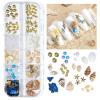 2 Boxes Summer Beach Nail Studs & Rivets - Ocean Theme Shell Starfish Conch Charms - Sea Series DIY Nail Art Decoration (3-4) view 2