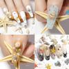2 Boxes Summer Beach Nail Studs & Rivets - Ocean Theme Shell Starfish Conch Charms - Sea Series DIY Nail Art Decoration (3-4) view 4