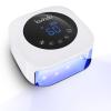 Lavinda UV LED Nail Lamp, Cordless Nail Lamp 54W Rechargeable Nail Dryer Gel Polish Light with Large LCD Display, Professional Gel Curing Lamp with 4 Timer Setting Auto Sensor for Salon and Home view 1
