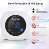 Lavinda UV LED Nail Lamp, Cordless Nail Lamp 54W Rechargeable Nail Dryer Gel Polish Light with Large LCD Display, Professional Gel Curing Lamp with 4 Timer Setting Auto Sensor for Salon and Home view 2