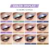 BestLand 12 Colors Liquid Glitter Eyeshadow Set, Multi-dimensional Metallic Glitter Shimmer Smokey Eye Looks Waterproof Long Lasting Quick-Drying Sparkling Eye Shadow Makeup Kits (Color A) view 2