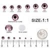 4240Pcs Flatback Light Purple Rhinestones Glass Crystal Diamonds for Nail Art Face Jewels Shiny Round with Tweezers and Picking Pen (SS6~SS20 Set) view 2