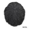 Afro Curl Toupee for Black Men 6mm Wave Hair Unit Full Lace African American Human Replacement Systems Natural Hairline Breathable Hairpiece Kinky Curly Mens Wigs(8''x10'', 110# JET BLACK), 3.0 Fl Oz view 2