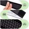 Amylove 8 Count Softball Sleeve Holders Jersey Sleeve Ties with Hook and Loop Fasteners Straps for Shirts Scrunchies for T-Shirts Soccer Baseball Sports Activities(Black, White) view 3