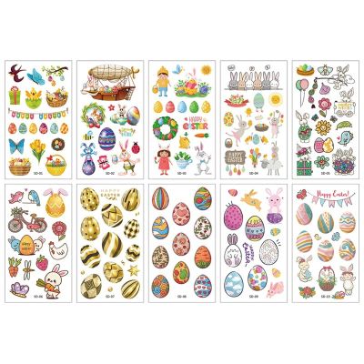 10 Sheets/Set Animal Dinosaur Watch Children's Tattoo Stickers Face Arm Body Waterproof Temporary Tattoo for Kids (style 9)