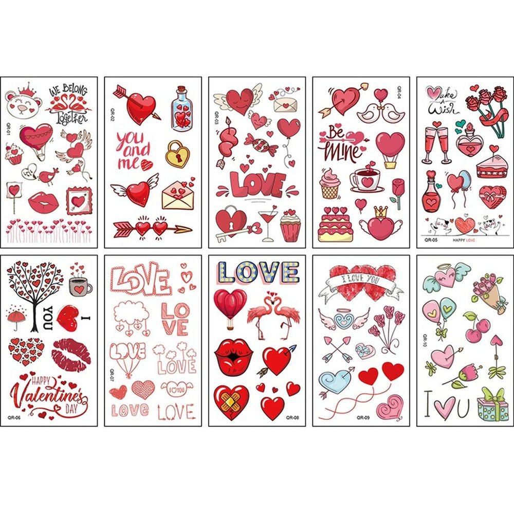 10 Sheets/Set Animal Dinosaur Watch Children's Tattoo Stickers Face Arm Body Waterproof Temporary Tattoo for Kids (style 11)