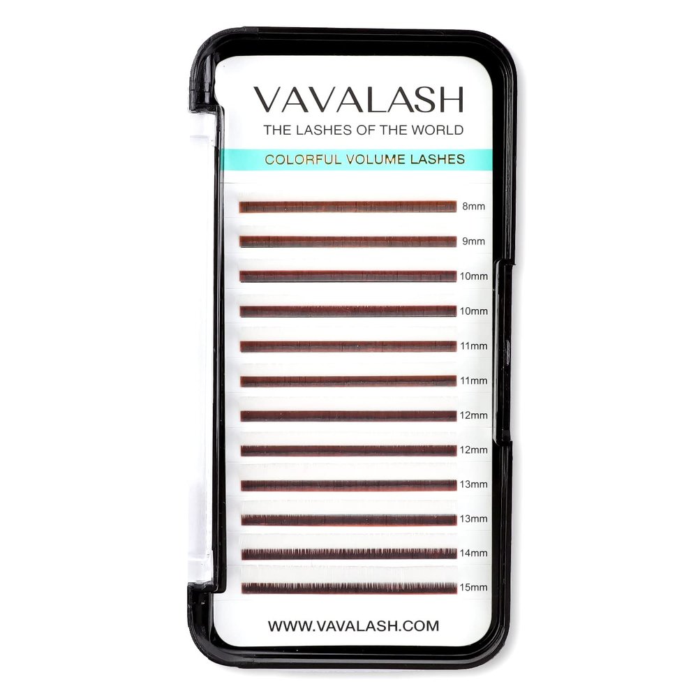 VAVALASH Colored Lash Extensions 0.07mm C Curl White Individual Volume Lashes Extensions 13-20mm