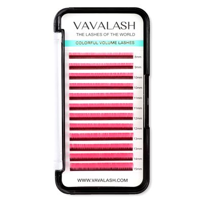 Colored Lash Extensions 0.07mm CC Curl Pink Individual Volume Lashes Extensions 13-20 Mix Length Color Eyelash Extensions for Salon (Pink 0.07-CC, 13-20mm)