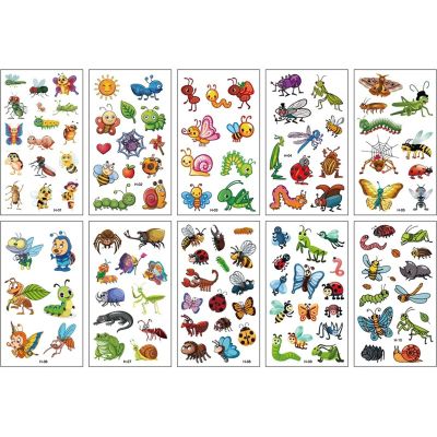 10 Sheets/Set Animal Dinosaur Watch Children's Tattoo Stickers Face Arm Body Waterproof Temporary Tattoo for Kids (style 7)