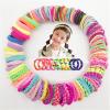 100pcs Girls Hair Band High Elastic Band Candy Color Hair Scrunchies Hair Accessories view 1