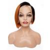 13X4 Lace Frontal Bob Wig Side Part Remy Human Hair Ombre Colors Transparent Front Lace Wigs T1B 350 150 density view 1