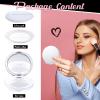 Cunhill 2 Pcs Loose Powder Container with Puff 0.17/0.7 oz Reusable Plastic Portable DIY Makeup Empty Powder Case with Mirror and Net Sifter(Pink, Silver) view 4