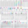 Chumia 47 Pcs Nail Drill Bits Sets 3/32 Inch Electric Diamond Ceramic Acrylic Gel Nail Bit Kit Manicure Supplies Carbide Cuticle for Manicure Drill Remover for Home Salon Gel Pedicure Tools view 1