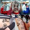 TASROI 5 Sheets HQ Joker Tattoo Stickers For Women Men Adults, Halloween Temporary Tattoos Face Makeup Kit Set, Zombie Halloween Costume ave Party Accessories, Prison Prisoner Inmate Fake Tattoos view 2