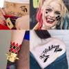 TASROI 5 Sheets HQ Joker Tattoo Stickers For Women Men Adults, Halloween Temporary Tattoos Face Makeup Kit Set, Zombie Halloween Costume ave Party Accessories, Prison Prisoner Inmate Fake Tattoos view 4