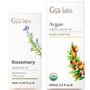 Argan Oil for Hair (3.4 Fl Oz) & Rosemary Oil for Hair (0.34 Fl Oz) Set - Aromatherapy Grade Essential Oils Set - Gya Labs view 1