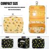 L&FY Hanging Travel Toiletry Bag Women's Cosmetic Organizer Makeup Pouch Men's Shaving Kits With Handle (Yellow Lemon) view 2