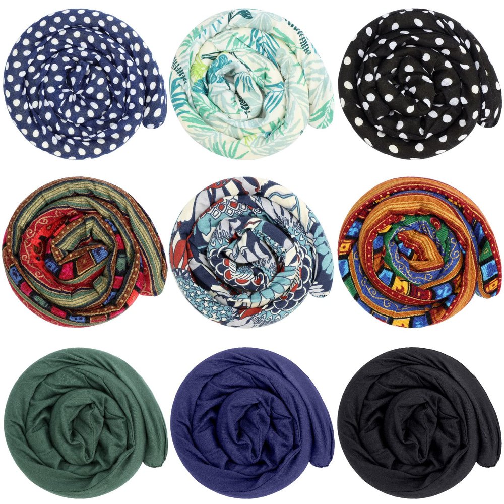 Dingion 9 Pieces Spiral Lock Hair Tie Long Dreadlock Accessory Iron Wire Embedded Bendable Ponytail Holders Colorful Dreadlock Tie for Women Men Thick Long Curly Hair, 9 Styles
