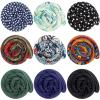 Dingion 9 Pieces Spiral Lock Hair Tie Long Dreadlock Accessory Iron Wire Embedded Bendable Ponytail Holders Colorful Dreadlock Tie for Women Men Thick Long Curly Hair, 9 Styles view 1