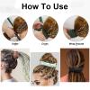 Dingion 9 Pieces Spiral Lock Hair Tie Long Dreadlock Accessory Iron Wire Embedded Bendable Ponytail Holders Colorful Dreadlock Tie for Women Men Thick Long Curly Hair, 9 Styles view 3