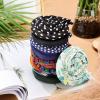 Dingion 9 Pieces Spiral Lock Hair Tie Long Dreadlock Accessory Iron Wire Embedded Bendable Ponytail Holders Colorful Dreadlock Tie for Women Men Thick Long Curly Hair, 9 Styles view 4