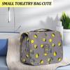 L&FY Hanging Travel Toiletry Bag Women's Cosmetic Organizer Makeup Pouch Men's Dopp Kits With Handle(Grey Lemon) view 2
