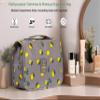 L&FY Hanging Travel Toiletry Bag Women's Cosmetic Organizer Makeup Pouch Men's Dopp Kits With Handle(Grey Lemon) view 3