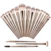 Make Up Brushes, MAANGE 18 Pcs Premium Synthetic Makeup Brushes Set Soft Foundation Powder Eyeliner Eye Shadow Makeup Brushes Professional (Champagne) view 1